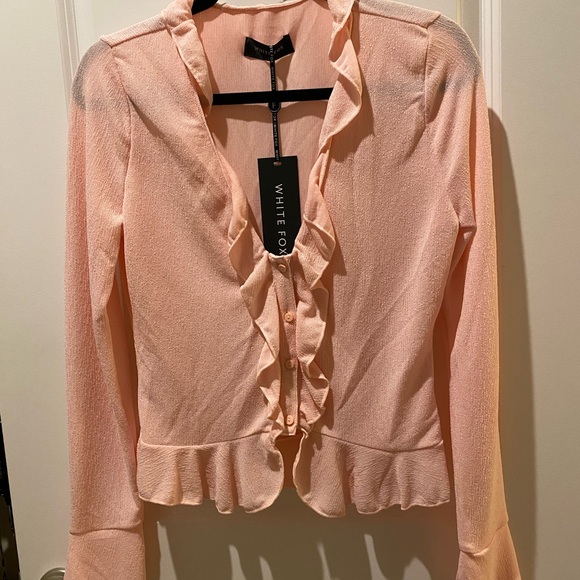 Women’s White Fox top. Size large. Worn one time. - Picture 1 of 8